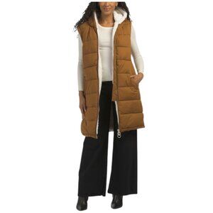 AVEC LES FILLES Coco Thermalpuff Faux Fur Lined Puffer Vest